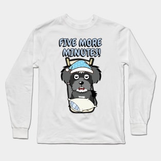 Lazy schnauzer cant get out of bed Long Sleeve T-Shirt